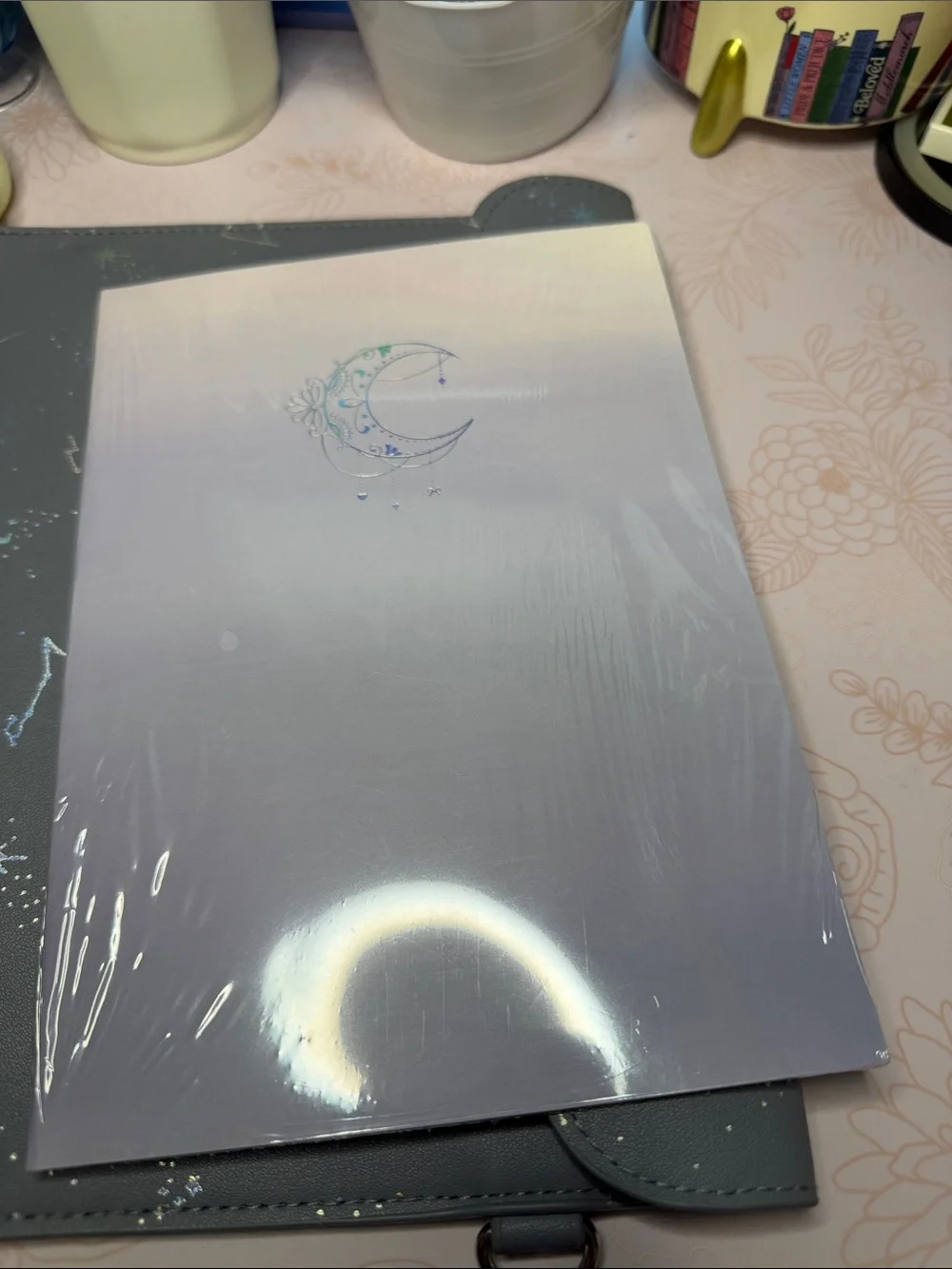Simply Gilded Starry Constellation Notebook/Tablet Sleeve - Slate Gray